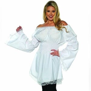 NWT Underwraps Peasant Shirt (SM)